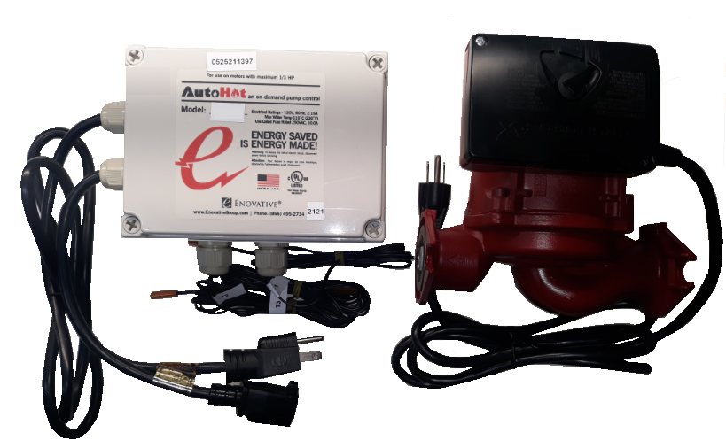 DC150A – AutoHot EMS recirculation and boiler controller, 150-series pump, 3 temp sensors, MicroSD Card