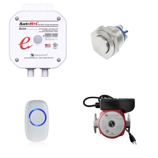 AutoHot Residential Recirculation Pump and Controller_150 Series. Hardwired and Wireless Activators.