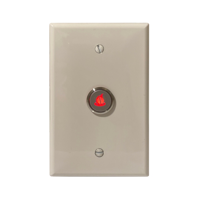 Hardwired LED lighted indicator push button.  Light turns on when hot water is ready, turns off when lines are cool and pump needs to be activated.